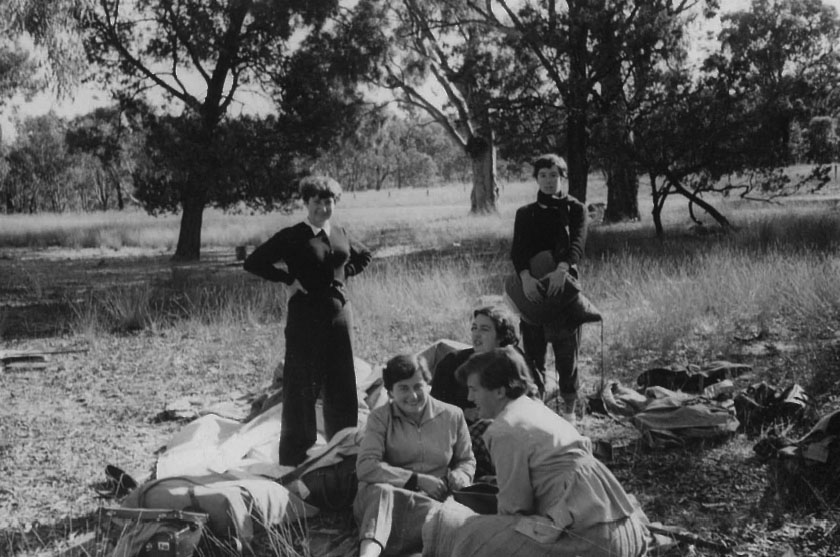 Campsite at Warialda sandstone area