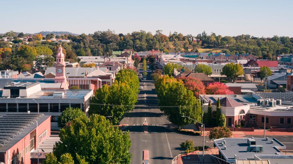 Townscape of Inverell, NSW