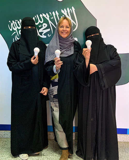 Kim Edwards in Saudi Arabia